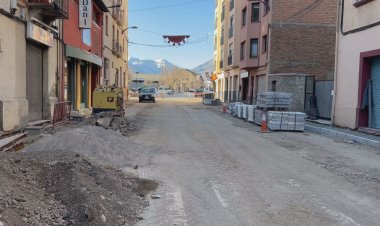 AVANCEN A BON RITME LES OBRES DE REMODELACIÓ DE L'AV. PIRINEUS