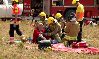 SIMULACRE D’ACCIDENT D’UNA AERONAU A L’EXTERIOR DE L’AEROPORT D’ANDORRA – LA SEU D’URGELL