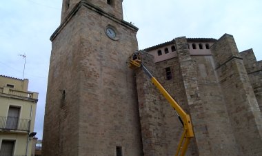 TREMP COMENÇA LES OBRES AL CAMPANAR PER FER-LO VISITABLE