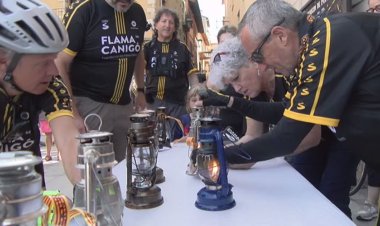 LA FLAMA DEL CANIGÓ JA HA ARRIBAT A 40 POBLES CERDANS