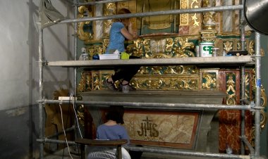 ES RESTAURA L’ALTAR MÉS ANTIC DE L’ESGLÉSIA DE PALAU DE NOGUERA