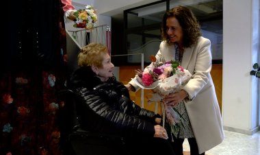 TREMP HOMENATJA LA SEVA VEÏNA MÉS LONGEVA EN COMPLIR 105 ANYS