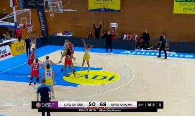 EL CADÍ LA SEU CAU DAVANT L’SPAR GIRONA EN EL PARTIT D’ANADA DE VUITENS DE FINAL D’EUROCUP