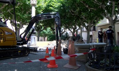 OBRES PER A MILLORAR LA FONT DE LA PLAÇA DE LA CREU DE TREMP