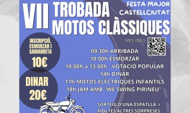 LA TROBADA DE MOTOS CLÀSSIQUES A CASTELLCIUTAT AMPLIA PROGRAMACIÓ