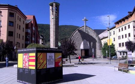 MOSTRA A PONT DE SUERT DELS CARTELLS A CONCURS PER LA DIADA NACIONAL DE CATALUNYA