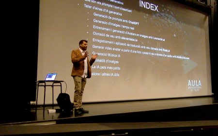 CLASSE SOBRE INTEL·LIGÈNCIA ARTIFICIAL A L’AULA D’EXTENSIÓ UNIVERSITÀRIA DE TREMP