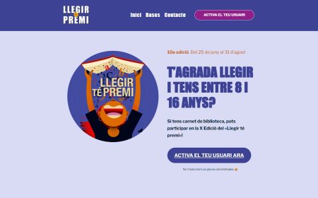 LA BIBLIOTECA DE TREMP SE SUMA UN ANY MÉS AL PROGRAMA “LLEGIR TÉ PREMI”