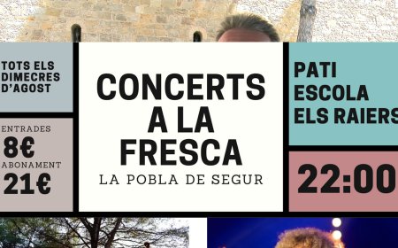 TORNEN ELS DIMECRES DE CONCERTS A LA FRESCA A LA POBLA DE SEGUR