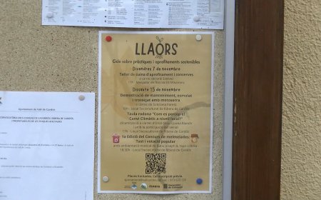 RIBERA DE CARDÓS ORGANITZA UN CICLE SOBRE  PRÀCTIQUES I APROFITAMENTS SOSTENIBLES