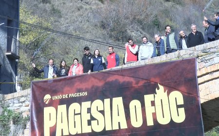 UNIÓ DE PAGESOS RECLAMA CANVIS ESTRUCTURALS AL SECTOR AGRARI AMB EL LEMA “PAGESIA O FOC”