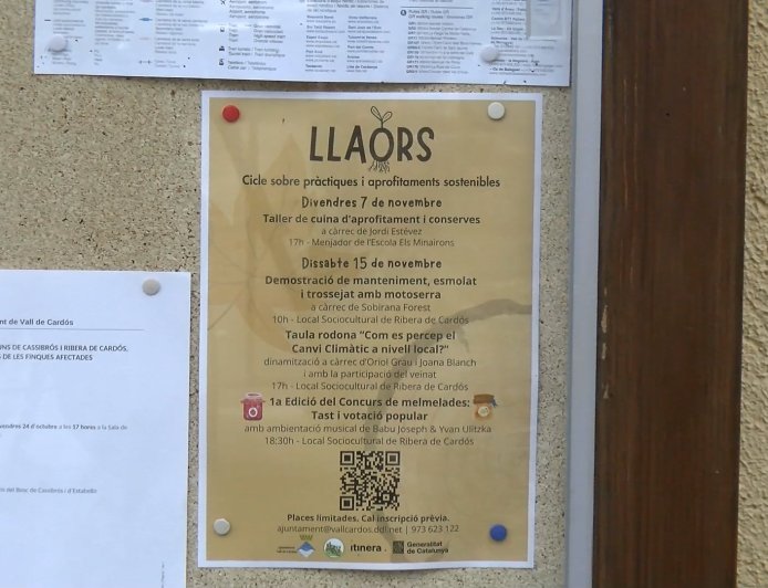 RIBERA DE CARDÓS ORGANITZA UN CICLE SOBRE  PRÀCTIQUES I APROFITAMENTS SOSTENIBLES