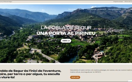 LA POBLA DE SEGUR ESTRENA LA NOVA PÀGINA WEB TURÍSTICA DEL MUNICIPI