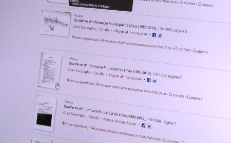 ELS QUADERNS DE LLÍVIA JA ES PODEN CONSULTAR EN DIGITAL