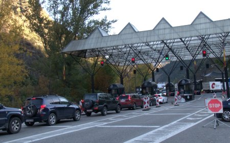 CAU UN 5,4% L’ENTRADA DE VEHICLES A ANDORRA PER LA FRONTERA DE L’ALT URGELL