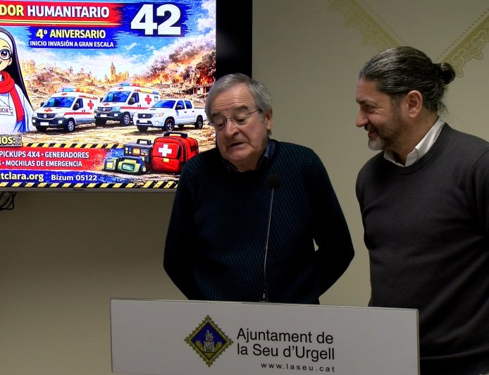 LA SEU D’URGELL APADRINA UNA AMBULÀNCIA DEL NOU CORREDOR HUMANITARI CAP A UCRAÏNA