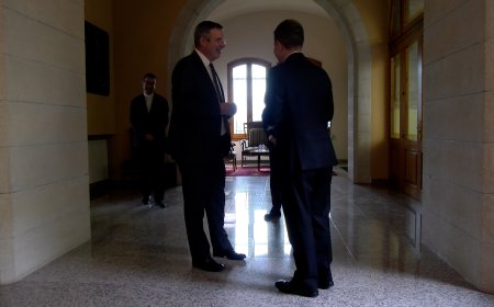 EL PRESIDENT DE LA DIPUTACIÓ DE GIRONA VISITA EL BISBE D’URGELL