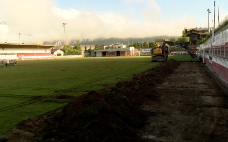 COMENÇA EL CANVI DE GESPA AL CAMP DE FUTBOL MUNICIPAL D’OLIANA