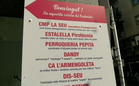 ELS COMERÇOS DEL CARRER REGÈNCIA D’URGELL POSEN COLOR A LES OBRES